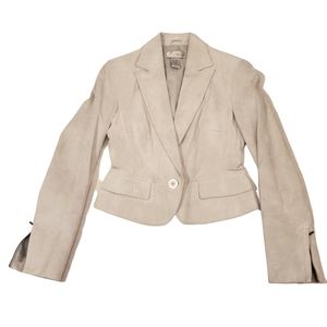 Beige Spiegel Suede Blazer